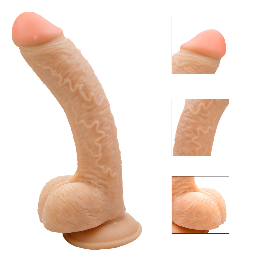 9.8 Inch Dildo with Suction Cup - Light