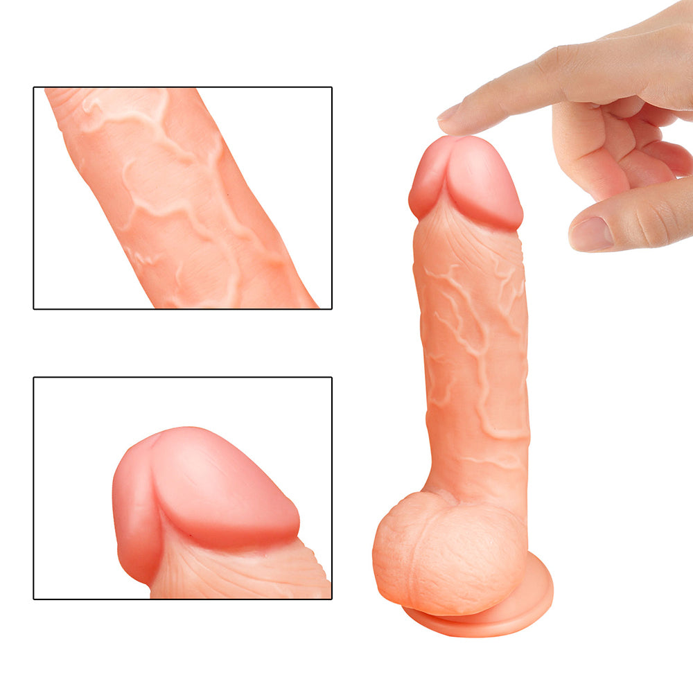 9 Inch Dildo with Suction Cup - Light