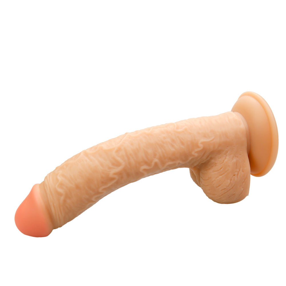 9.8 Inch Dildo with Suction Cup - Light