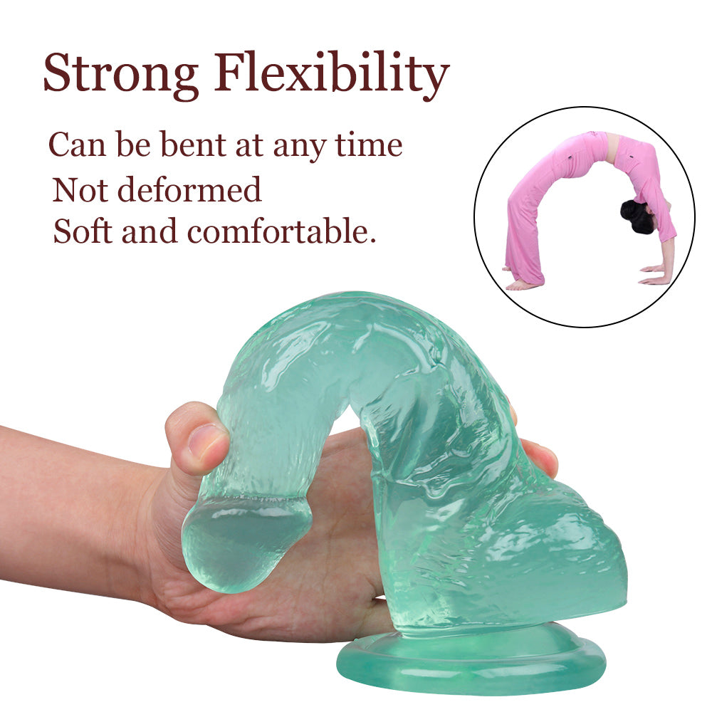 8.66 Inch Dildo with Suction Cup - Green