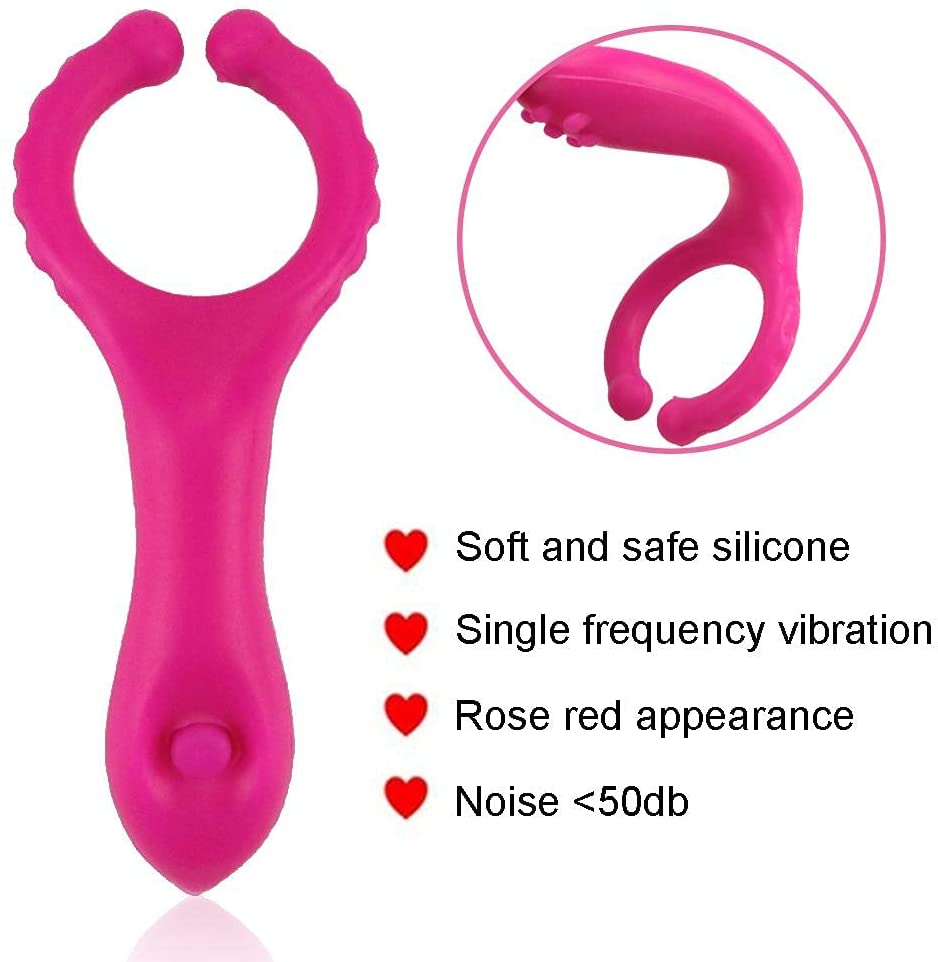 Vibrating Cock Ring, Toy for Couples Sex Adult, Anal Sex Toys, G-spot Vibrator Waterproof Toy for Couples Sex Adult Rabbit Vibrator for Clitoris Stimulation Vibrator Adult Sex Vibrator
