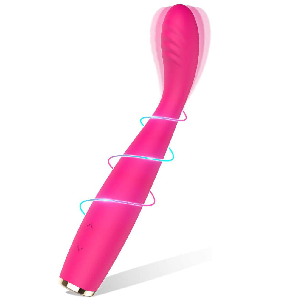 Rose Vibrator, High-Frequency G Spot Clitoris Vibrator with 5 Speeds & 10 Modes - Super Powerful Clitoral Vaginal Stimulator for Quick Orgasm, Vibrating Massager Wand for Women for Sex