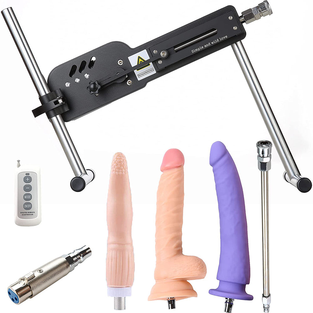 Sex Machine Premium Fuck Machine, Adjustable Remote Love Machine for Female Male Masturbation with 5 Attachments Premium Sex Toys