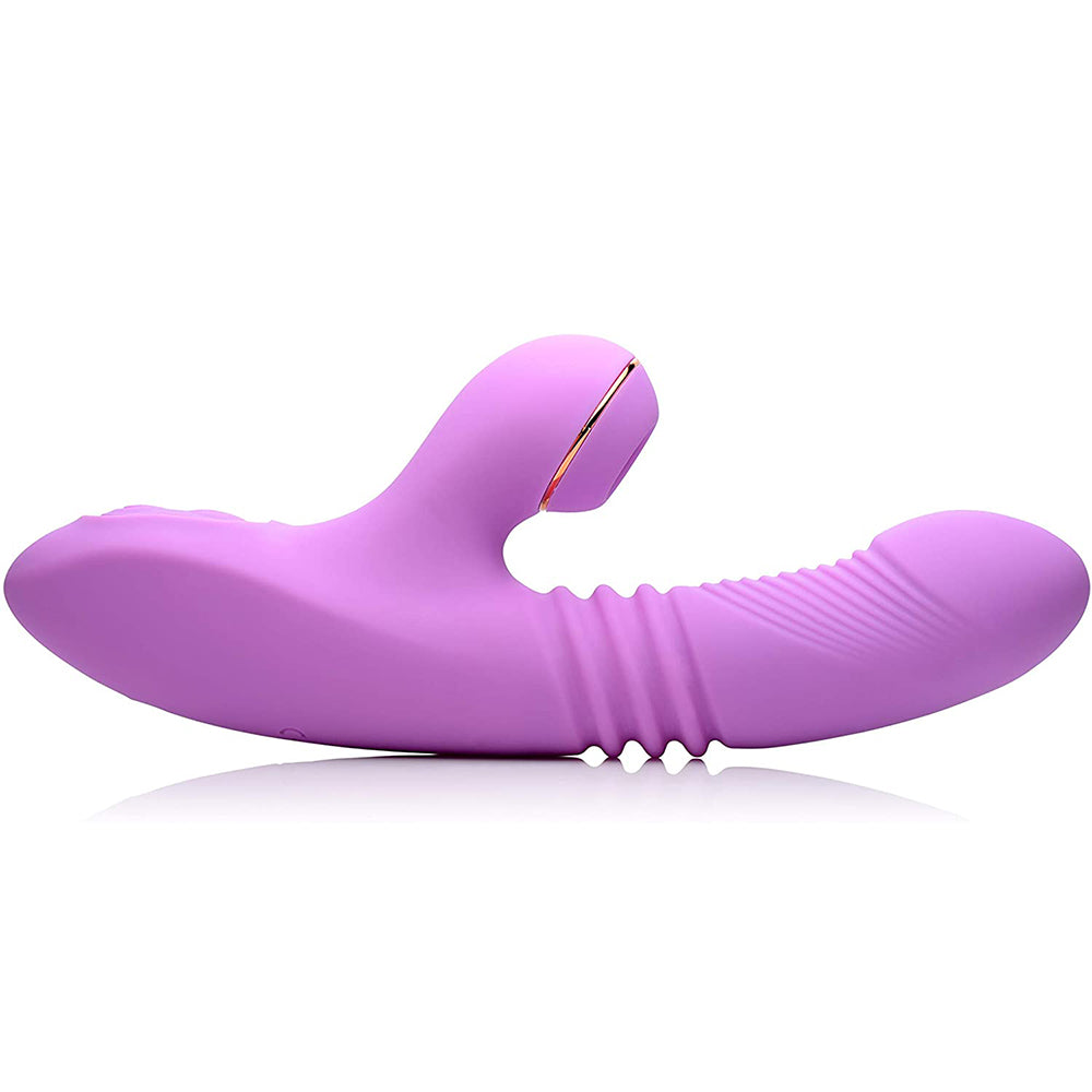 Thrusting Suction Rabbit Vibe - Purple