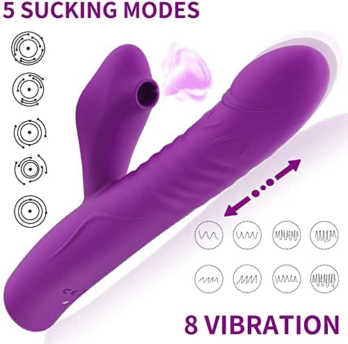 Clitorals Stimulator Licking Sucking Toy - Women Pleasure Relaxtion Suction Recovery Adult Sex Games Roller Clit Thrusting Sticks Sexy for Nipple Workouts Training Couple Strength - Koawas
