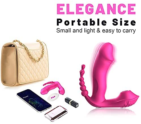 G Spot Sucking Vibrator Clitoral Sex Toy,Rose Vibrator Toys 7 Vibration and Suction Modes Clitoral Stimulation Vibrator for Women Anal Butt Plug Adult Toy for Women and Couples