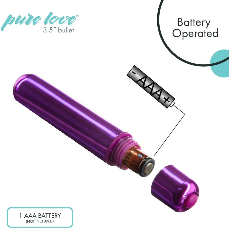 3.5 Inch Vibrating Bullet Teal Color, 3 Speed and Waterproof with Simple One Button Speed Control, Adult Sex Toy